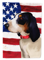 Ariegeois Dog American Flag Flag Garden Size CK6407GF