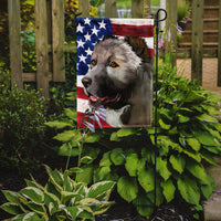 Armenian Gamper Dog American Flag Flag Garden Size CK6408GF