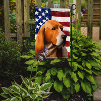 Artois Hound Dog American Flag Flag Garden Size CK6409GF