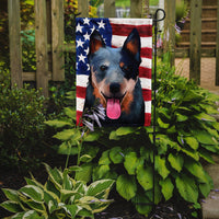 Australian Cattle Dog American Flag Flag Garden Size CK6410GF