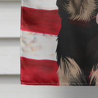 Australian Kelpie American Flag Flag Canvas House Size CK6411CHF