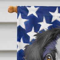 Australian Shepherd  American Flag Flag Canvas House Size CK6412CHF