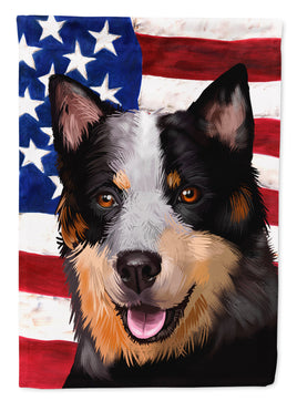 Australian Stumpy Tail Cattle Dog American Flag Flag Garden Size CK6413GF