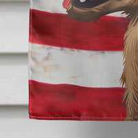 Austrian Pinscher American Flag Flag Canvas House Size CK6415CHF