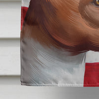 Basenji American Flag Flag Canvas House Size CK6417CHF