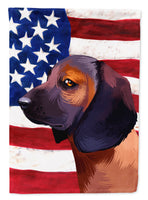 Bavarian Mountain Hound American Flag Flag Garden Size CK6420GF