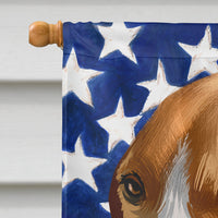 Beagle-Harrier American Flag Flag Canvas House Size CK6422CHF