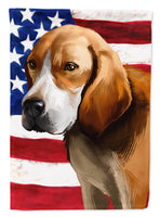 Beagle-Harrier American Flag Flag Canvas House Size CK6422CHF