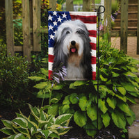 Bearded Collie American Flag Flag Garden Size CK6423GF