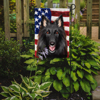 Belgian Groenendael American Flag Flag Garden Size CK6426GF