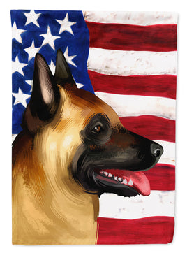 Belgian Malinois American Flag Flag Canvas House Size CK6428CHF