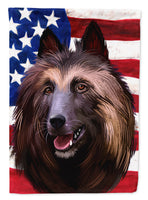 Belgian Tervuren American Flag Flag Canvas House Size CK6429CHF