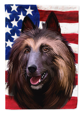 Belgian Tervuren American Flag Flag Garden Size CK6429GF