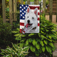 Berger Blanc Suisse American Flag Flag Garden Size CK6431GF