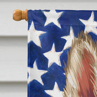 Berger Picard Dog American Flag Flag Canvas House Size CK6432CHF