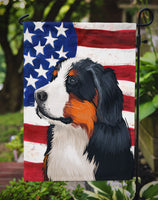 Bernese Mountain Dog American Flag Flag Garden Size CK6433GF