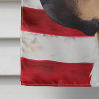 Black Mouth Cur Dog American Flag Flag Canvas House Size CK6436CHF