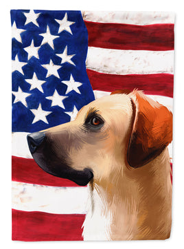 Black Mouth Cur Dog American Flag Flag Garden Size CK6436GF