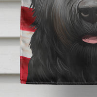 Black Russian Terrier American Flag Flag Canvas House Size CK6438CHF