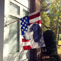 Bleu de Gascogne Dog American Flag Flag Canvas House Size CK6439CHF