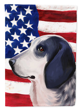 Bleu de Gascogne Dog American Flag Flag Garden Size CK6439GF