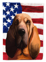 Bloodhound Dog American Flag Flag Garden Size CK6440GF