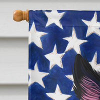 Blue Heeler Dog American Flag Flag Canvas House Size CK6441CHF