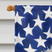 Bolognese Dog American Flag Flag Canvas House Size CK6446CHF