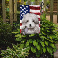 Bolognese Dog American Flag Flag Garden Size CK6446GF