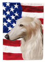 Borzoi Dog American Flag Flag Canvas House Size CK6449CHF