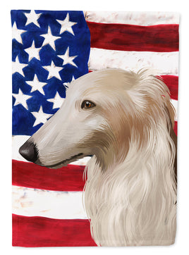 Borzoi Dog American Flag Flag Garden Size CK6449GF