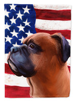 Boxer Dog American Flag Flag Canvas House Size CK6454CHF