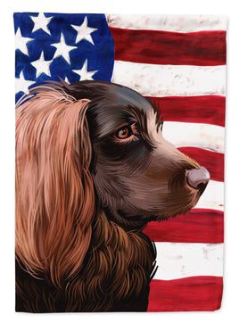 Boykin Spaniel Dog American Flag Flag Canvas House Size CK6455CHF