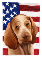 Bracco Italiano Dog American Flag Flag Canvas House Size CK6456CHF