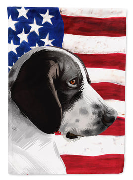 Braque d'Auvergne Dog American Flag Flag Canvas House Size CK6457CHF