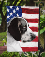 Braque d'Auvergne Dog American Flag Flag Garden Size CK6457GF