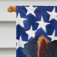 Brazilian Terrier Dog American Flag Flag Canvas House Size CK6460CHF