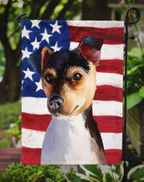 Brazilian Terrier Dog American Flag Flag Garden Size CK6460GF