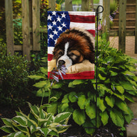 Bucovina Shepherd Dog American Flag Flag Garden Size CK6465GF