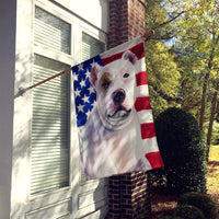 Bully Kutta Dog American Flag Flag Canvas House Size CK6470CHF