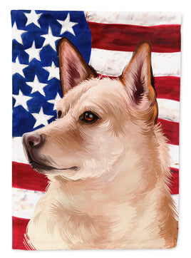 Canaan Dog American Flag Flag Garden Size CK6472GF