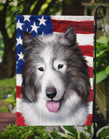 Canadian Eskimo Dog American Flag Flag Garden Size CK6473GF