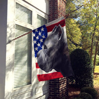 Cane Corso Dog American Flag Flag Canvas House Size CK6474CHF