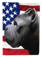 Cane Corso Dog American Flag Flag Canvas House Size CK6474CHF