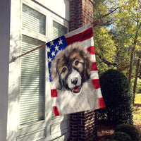 Carpathian Shepherd Dog American Flag Flag Canvas House Size CK6478CHF