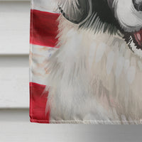 Carpathian Shepherd Dog American Flag Flag Canvas House Size CK6478CHF