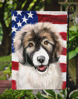 Carpathian Shepherd Dog American Flag Flag Garden Size CK6478GF