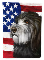 Catalan Sheepdog Dog American Flag Flag Canvas House Size CK6480CHF