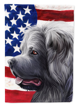 Caucasian Shepherd Dog American Flag Flag Garden Size CK6481GF