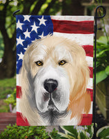 Central Asian Shepherd Dog American Flag Flag Garden Size CK6483GF